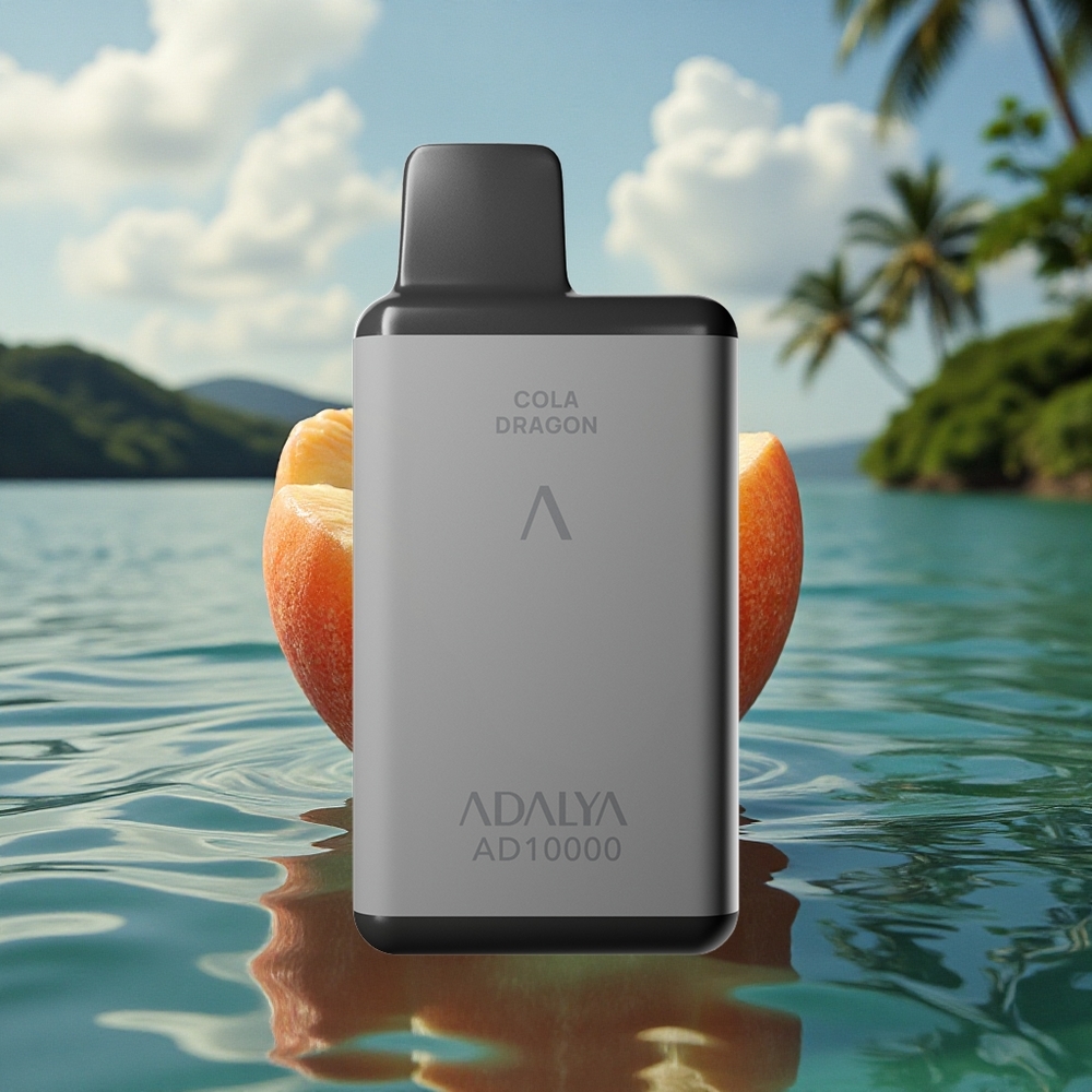 Adalya AD 10000 Puffs Hawaii Horizon - USB-C Rechargeable, 14ml E-liquid, Space Gray