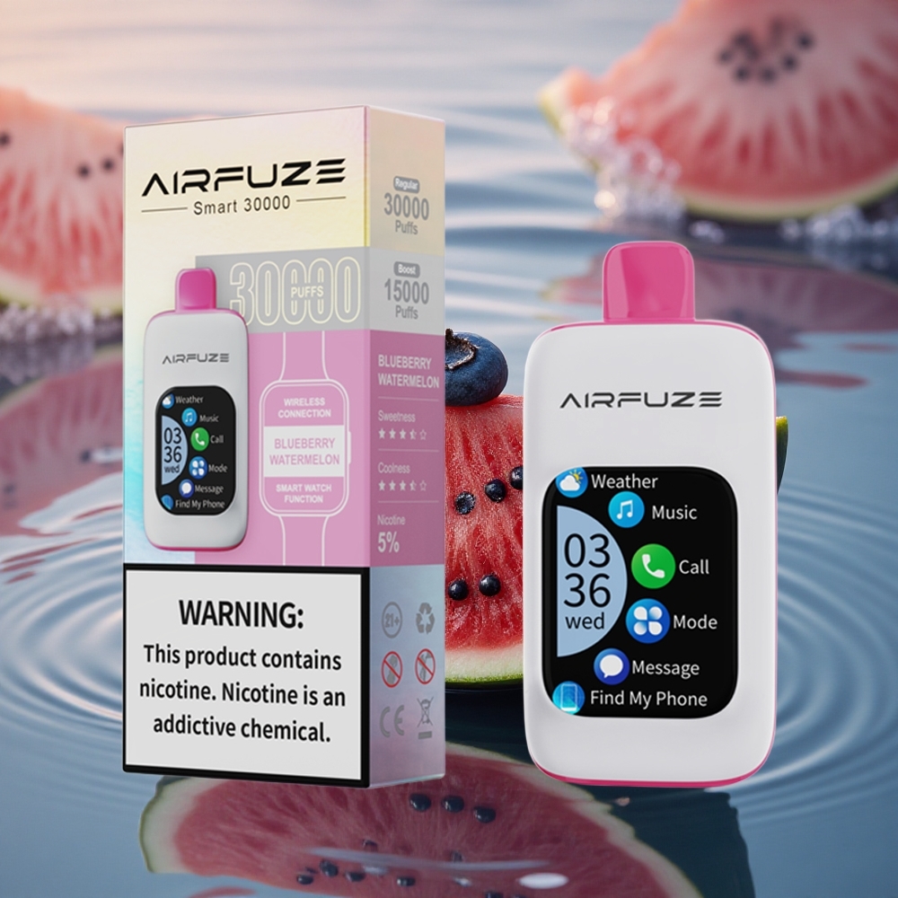 AirFuze Smart 30000 Puffs Blueberry Watermelon 900mAh Type-C Touch
