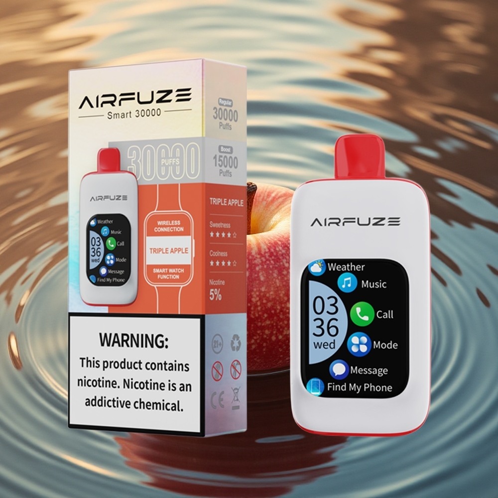 AirFuze Smart 30000 Puffs Triple Apple 900mAh Type-C TFT