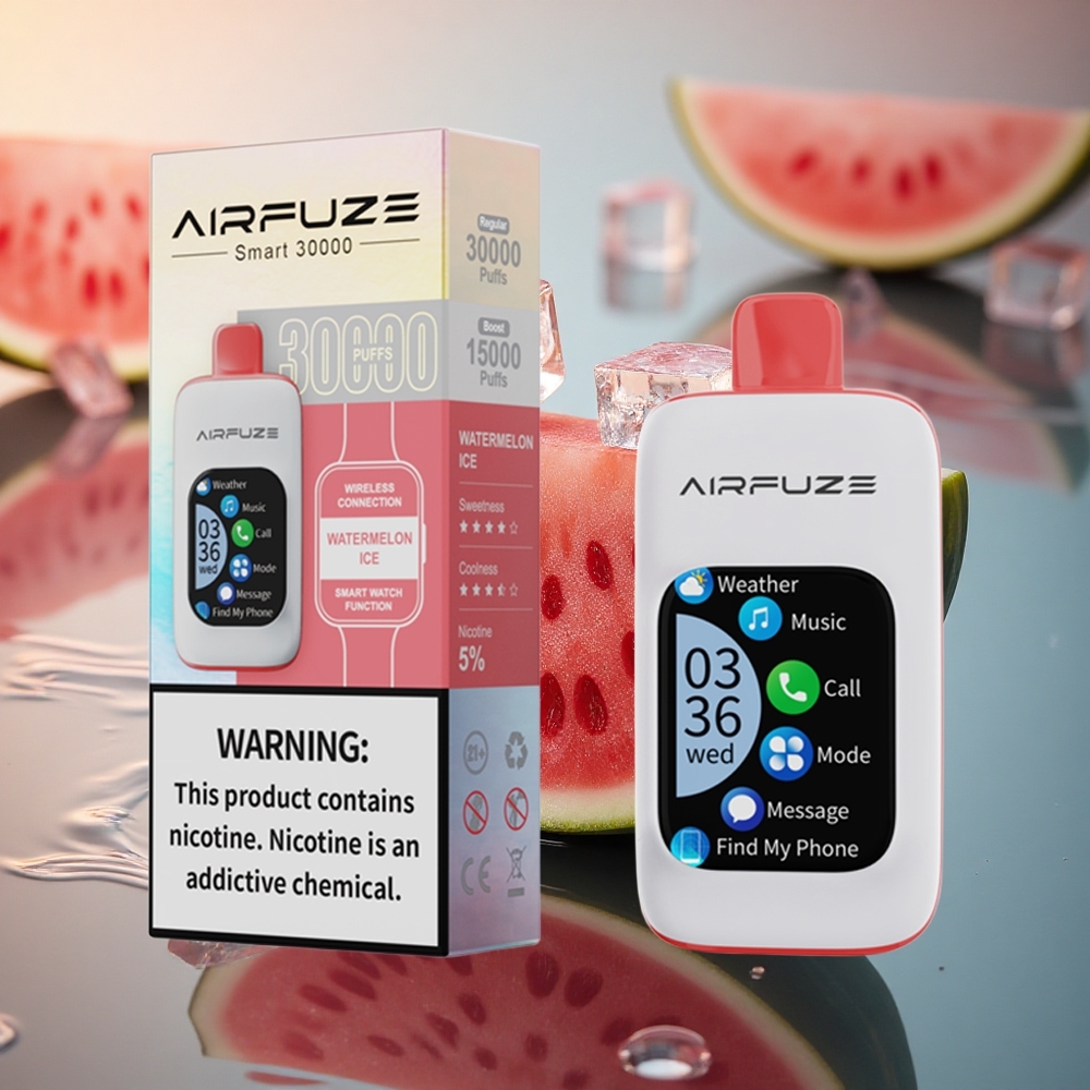 AirFuze Smart 30000 Puffs Watermelon Ice 900mAh Type-C TFT