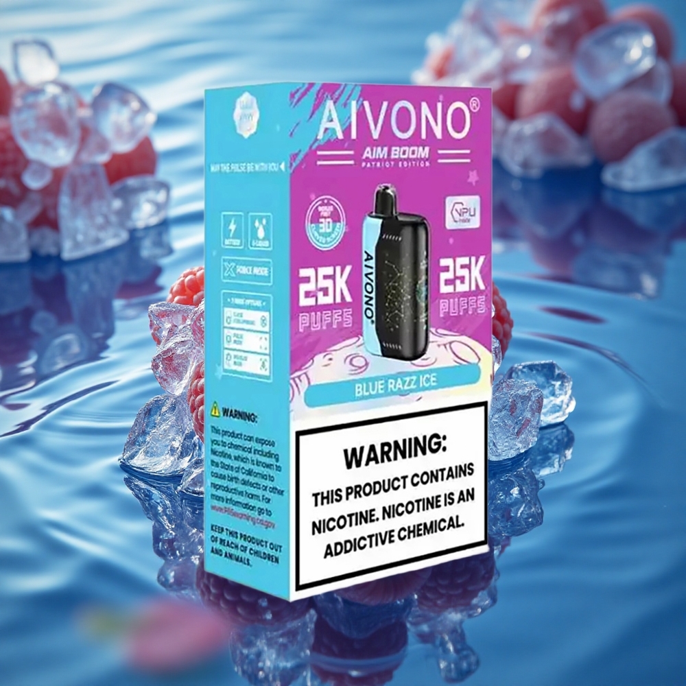 Aivono Aim Boom 25000 Puffs Blue Razz Ice Mesh 28ml