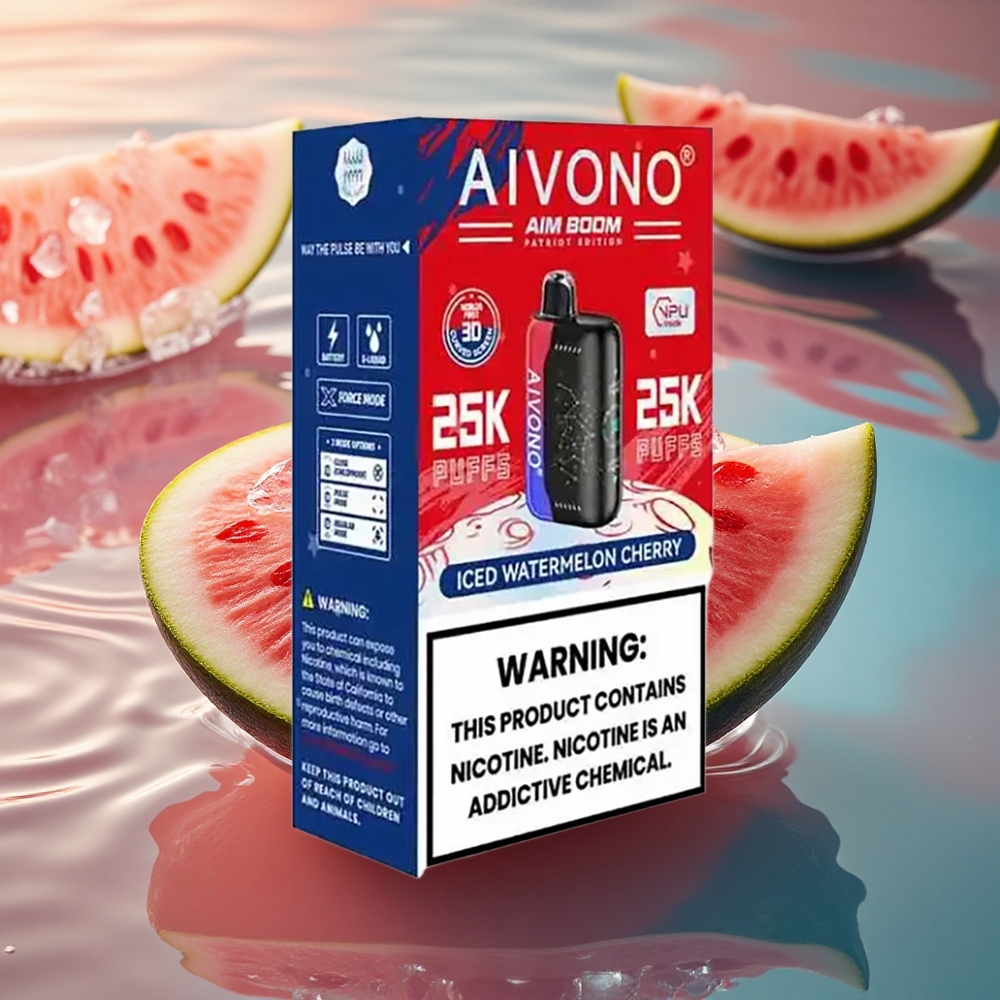 Aivono Aim Boom 25000 Puffs Iced Watermelon Cherry 28ml 650mAh