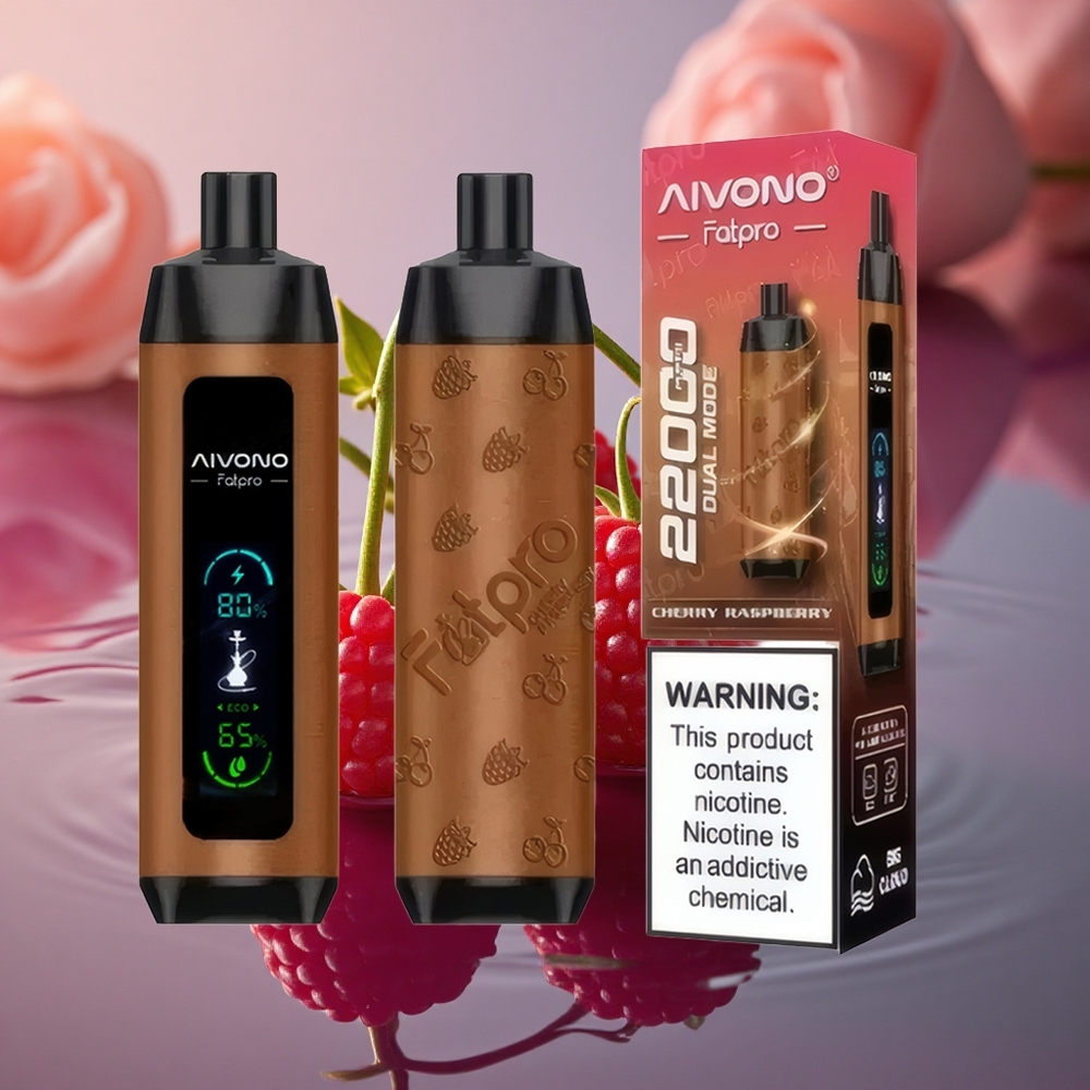 Aivono Aim Fatpro 22000 Puffs Cherry Raspberry Eco Mesh 28ml