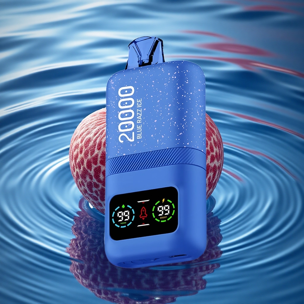 Aivono Aim Magic 20000 Puffs Blue Razz Ice with Dual Mesh & LCD Display