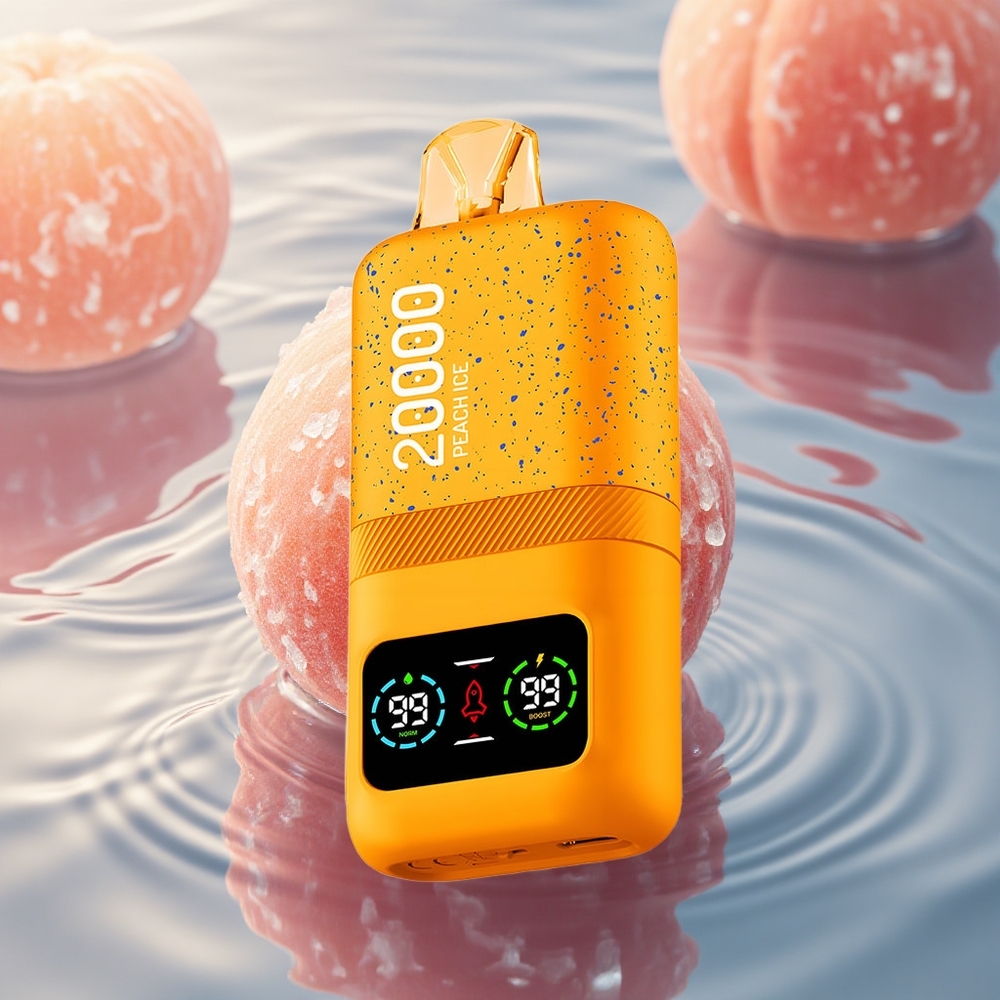 Aivono Aim Magic 20000 Puffs Peach Ice Dual Mesh LCD