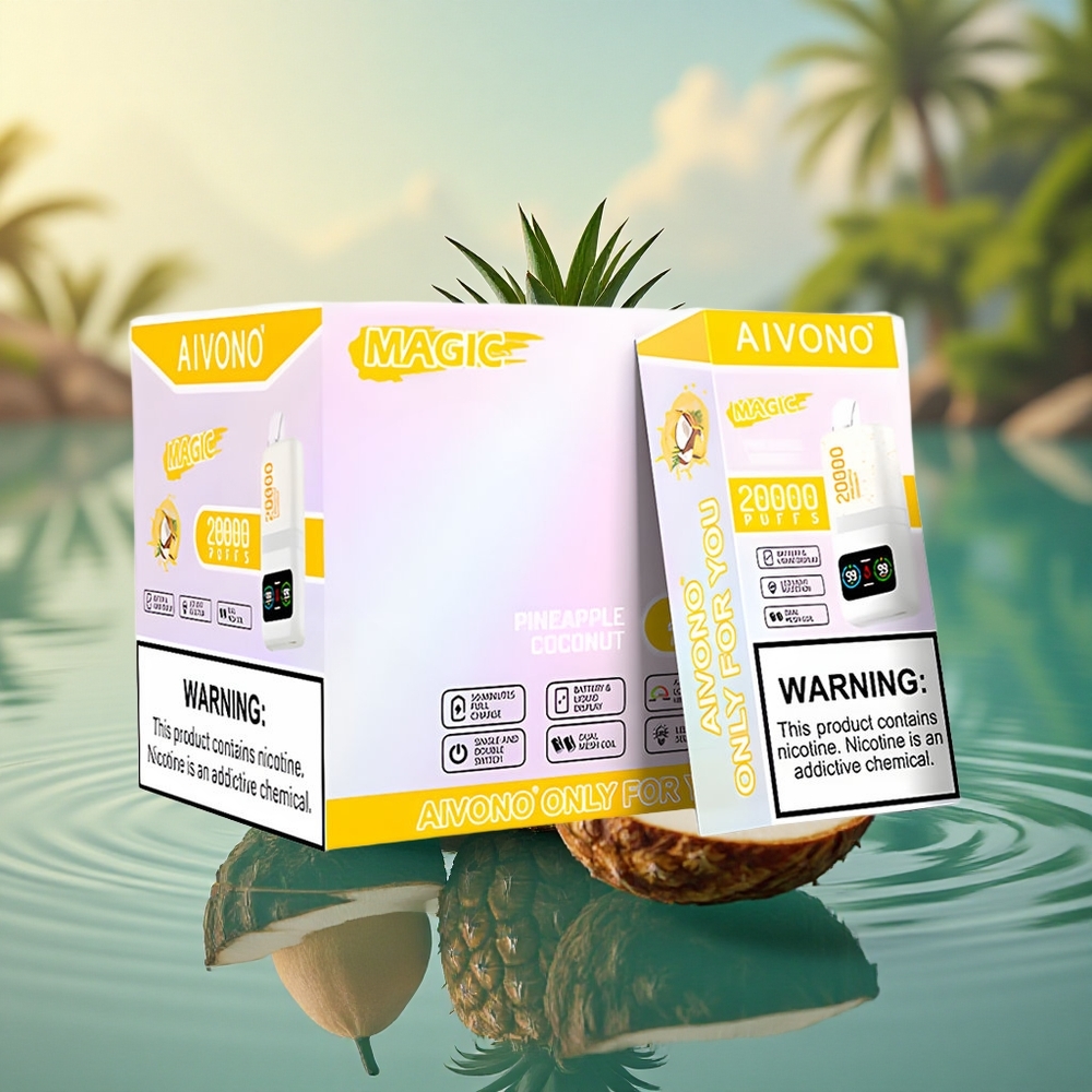 Aivono Aim Magic 20000 Puffs Pineapple Coconut Dual Mesh LCD