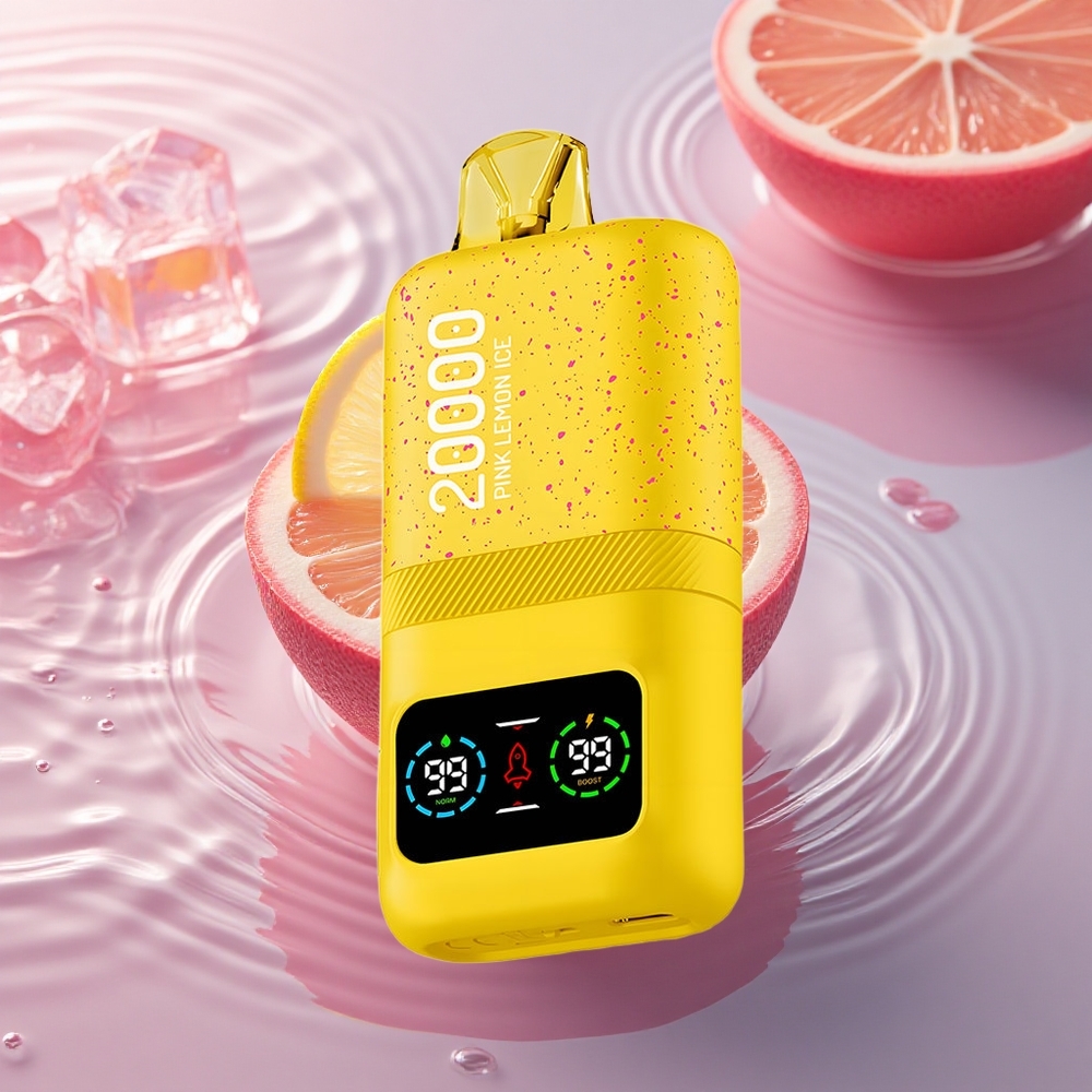 Aivono Aim Magic 20000 Puffs Pink Lemon Ice Dual Mesh LCD