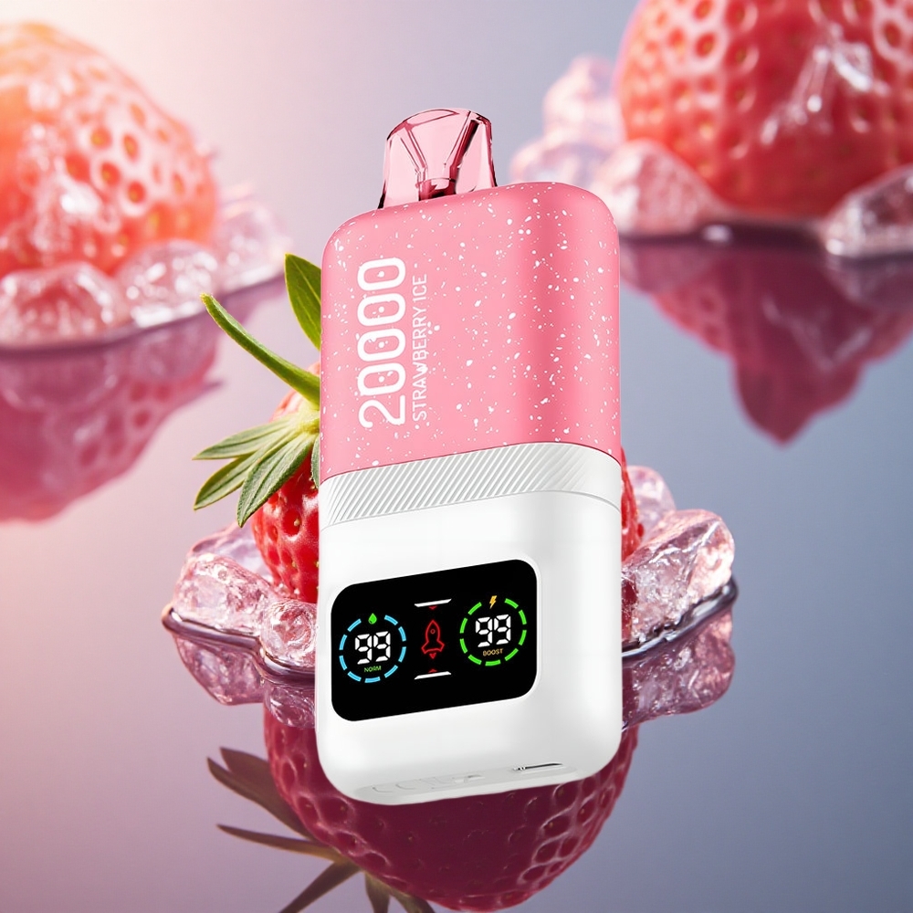 Aivono Aim Magic 20000 Puffs Strawberry Ice Dual Mesh LCD