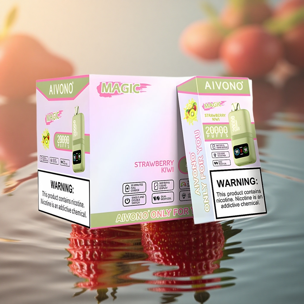 Aivono Aim Magic 20000 Puffs Strawberry Kiwi Dual Mesh LCD