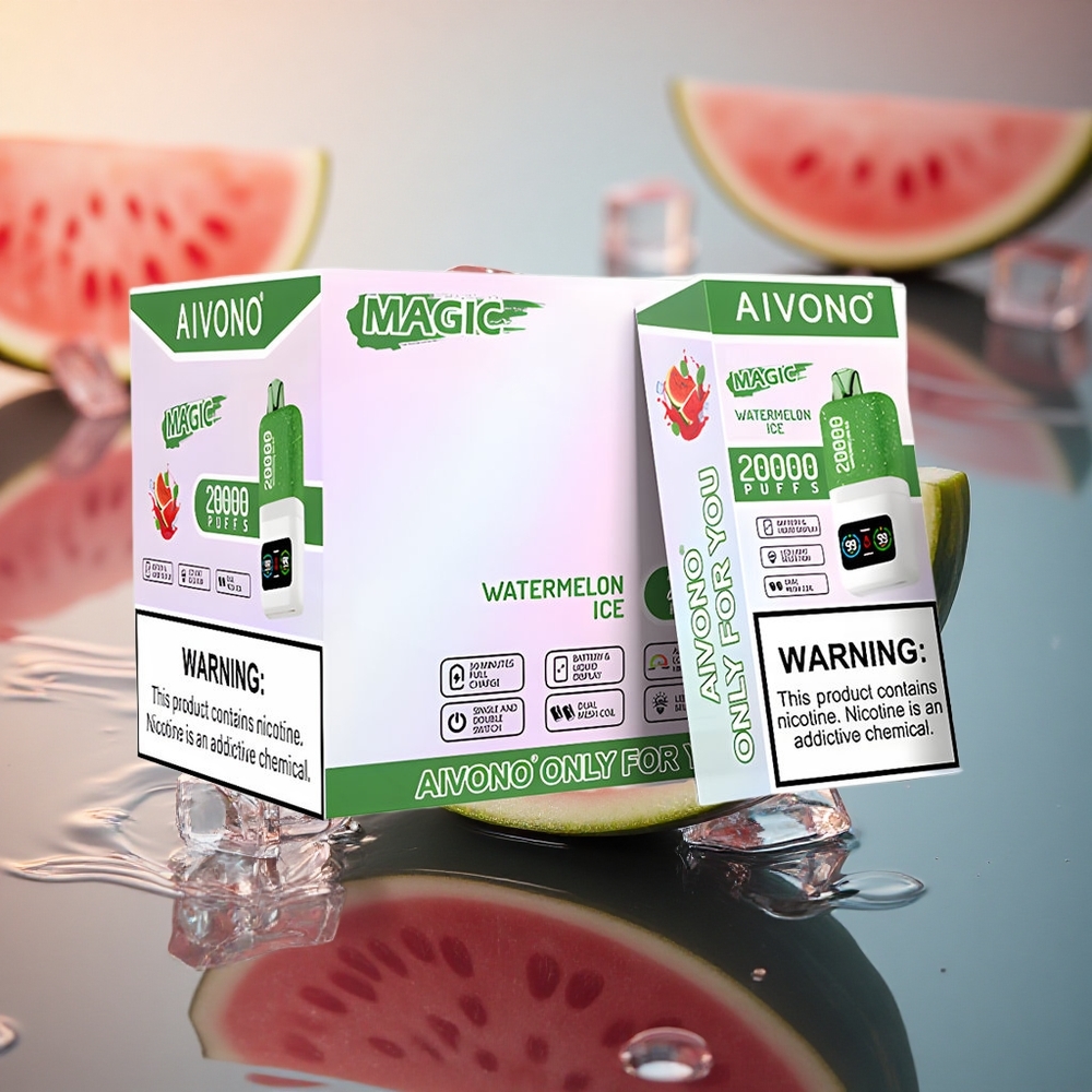 Aivono Aim Magic 20000 Puffs Watermelon Ice Dual Mesh LCD