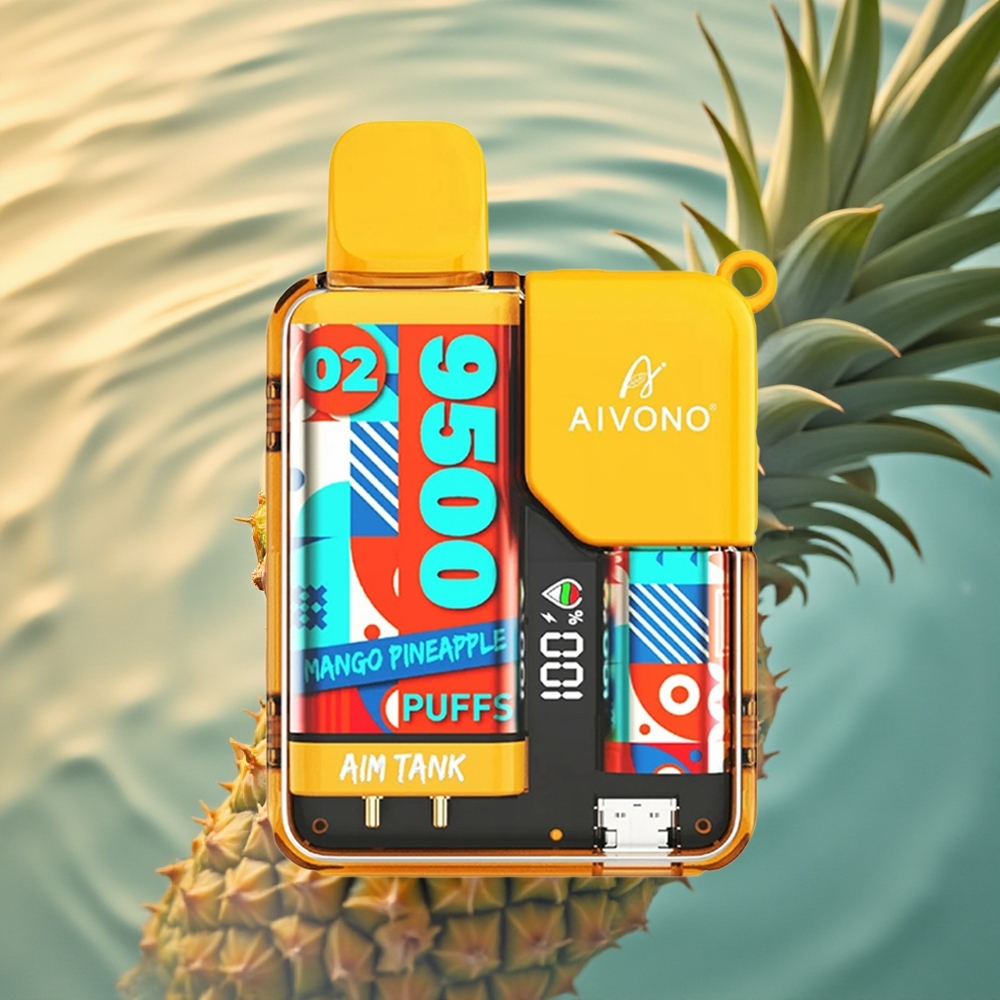 Aivono Aim Tank 9500 Puffs Mango Pineapple 18ml LCD 650mAh
