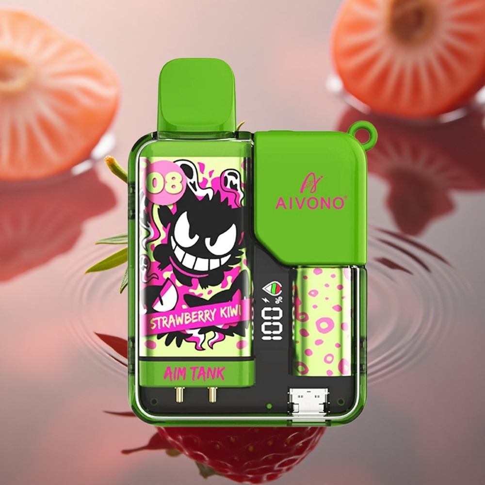 Aivono Aim Tank 9500 Puffs Strawberry Kiwi 18ml LCD
