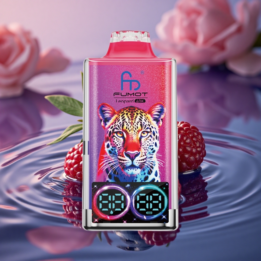 Fumot Leopard 40K Puffs Blueberry Cherry Cranberry Dual Mesh 5%