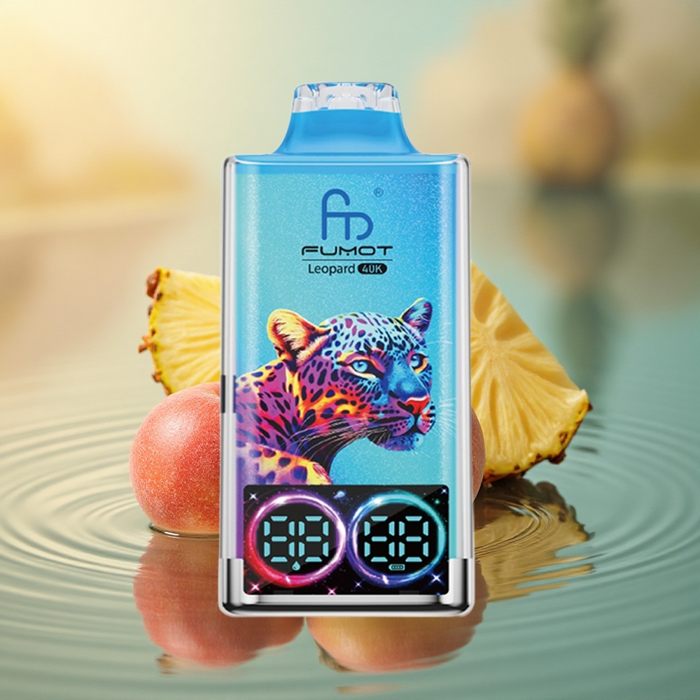 Fumot Leopard 40K Puffs Peachy Mango Pineapple Dual Mesh 5%