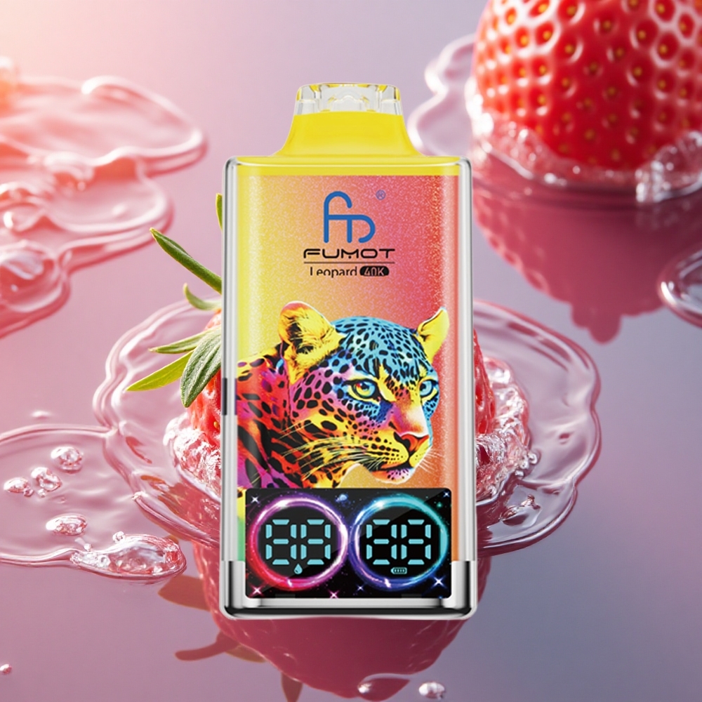 Fumot Leopard 40K Puffs Strawberry Ice Dual Mesh 5%
