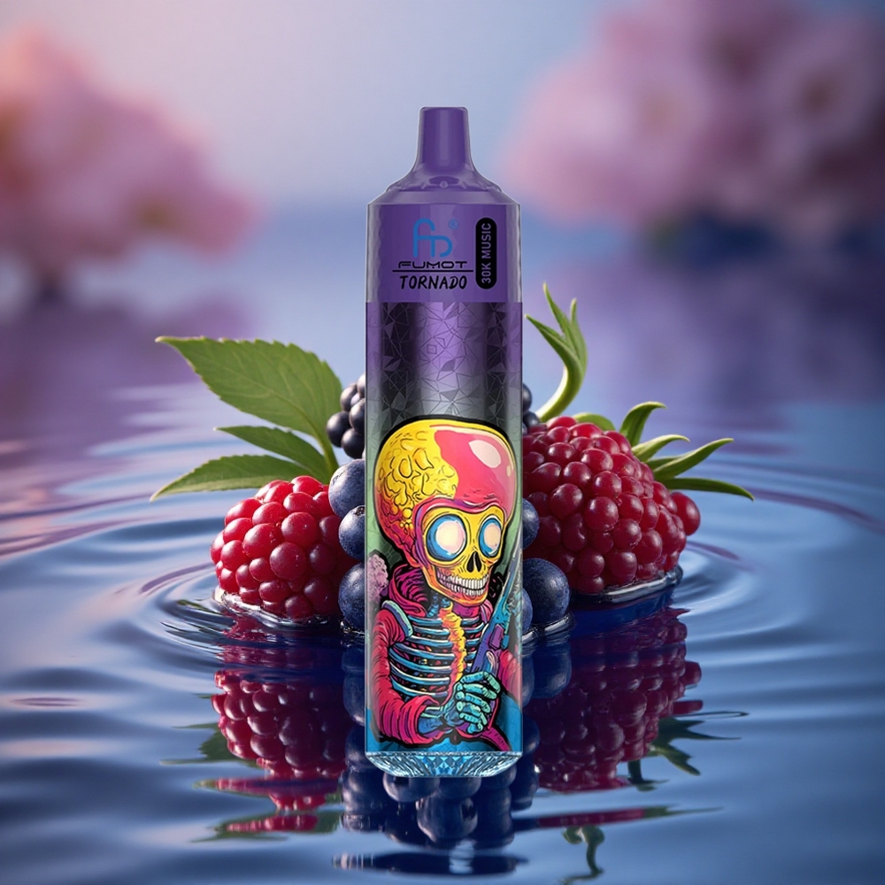 Fumot Randm Tornado 30000 Puffs Blackberry Blueberry 30mL 2% 5% Mesh LED