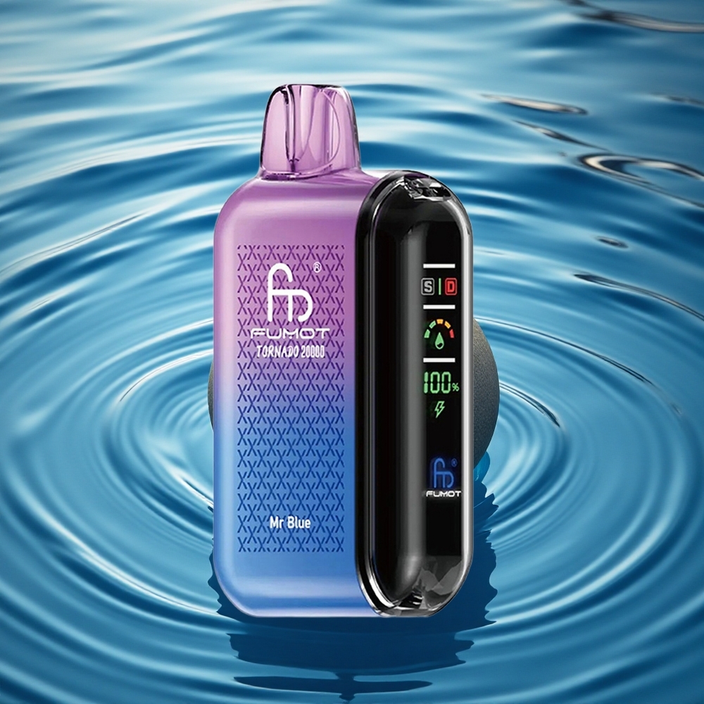 Fumot Tornado 20000 Puffs Blue Dual Mesh 20ml Smart Display