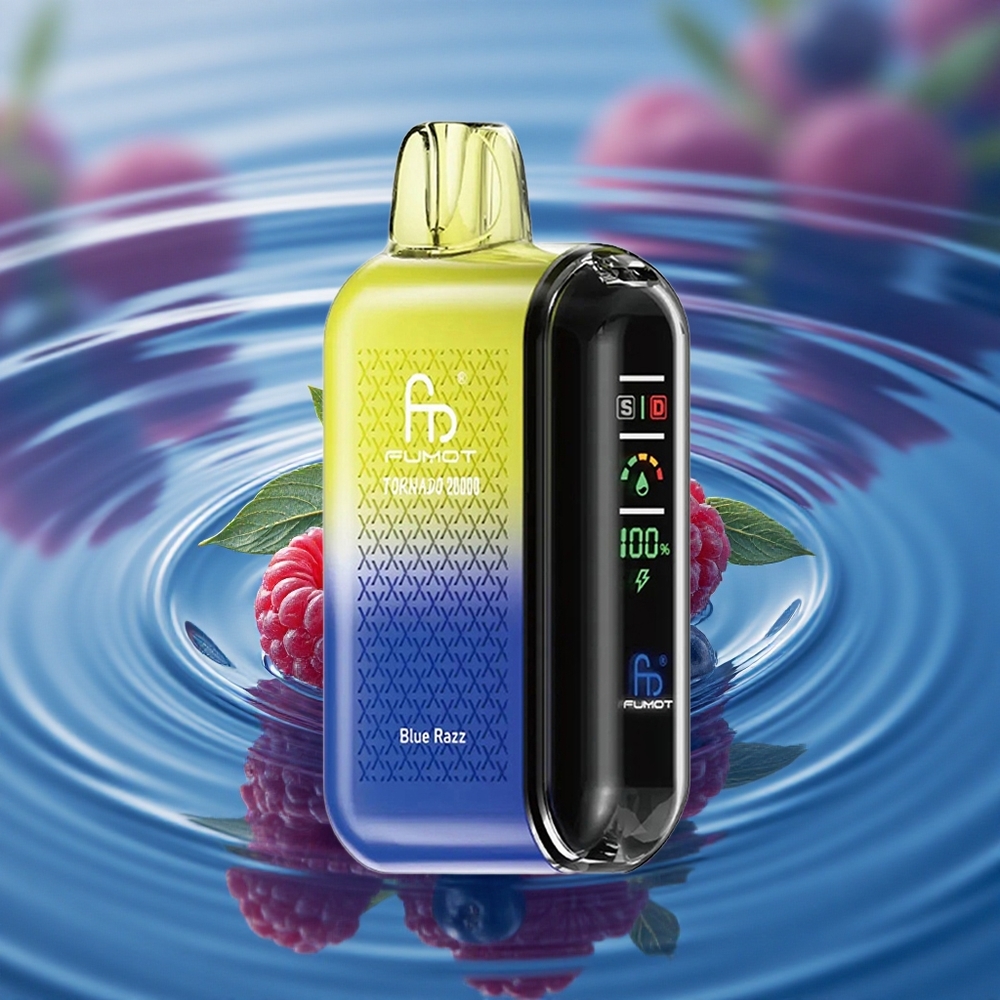 Fumot Tornado 20000 Puffs Blue Razz Dual Mesh Coil