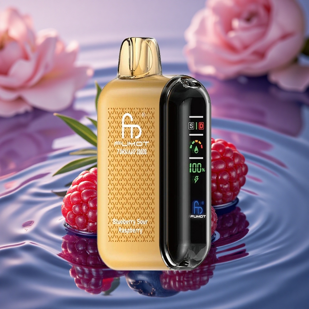Fumot Tornado 20000 Puffs Blueberry Sour Raspberry Dual Mesh Airflow