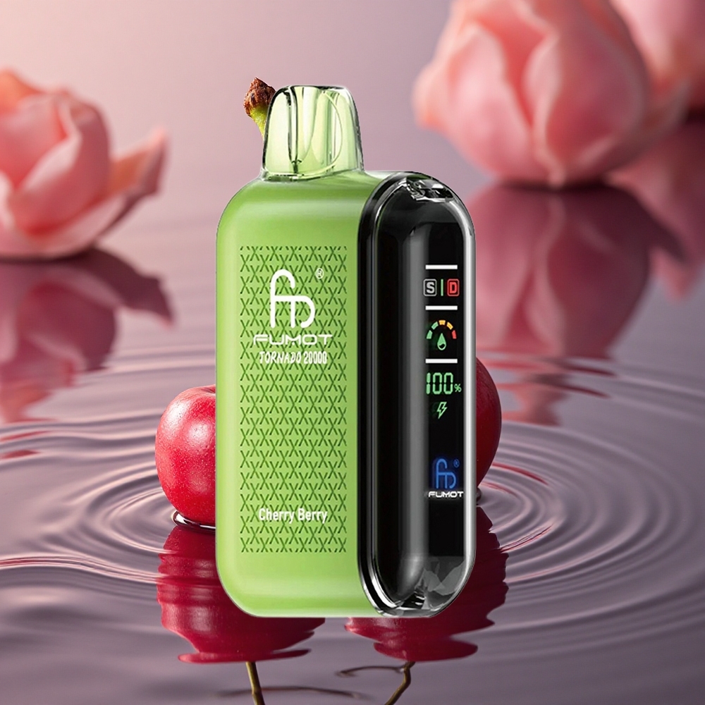 Fumot Tornado 20000 Puffs Cherry Berry Dual Mesh Display