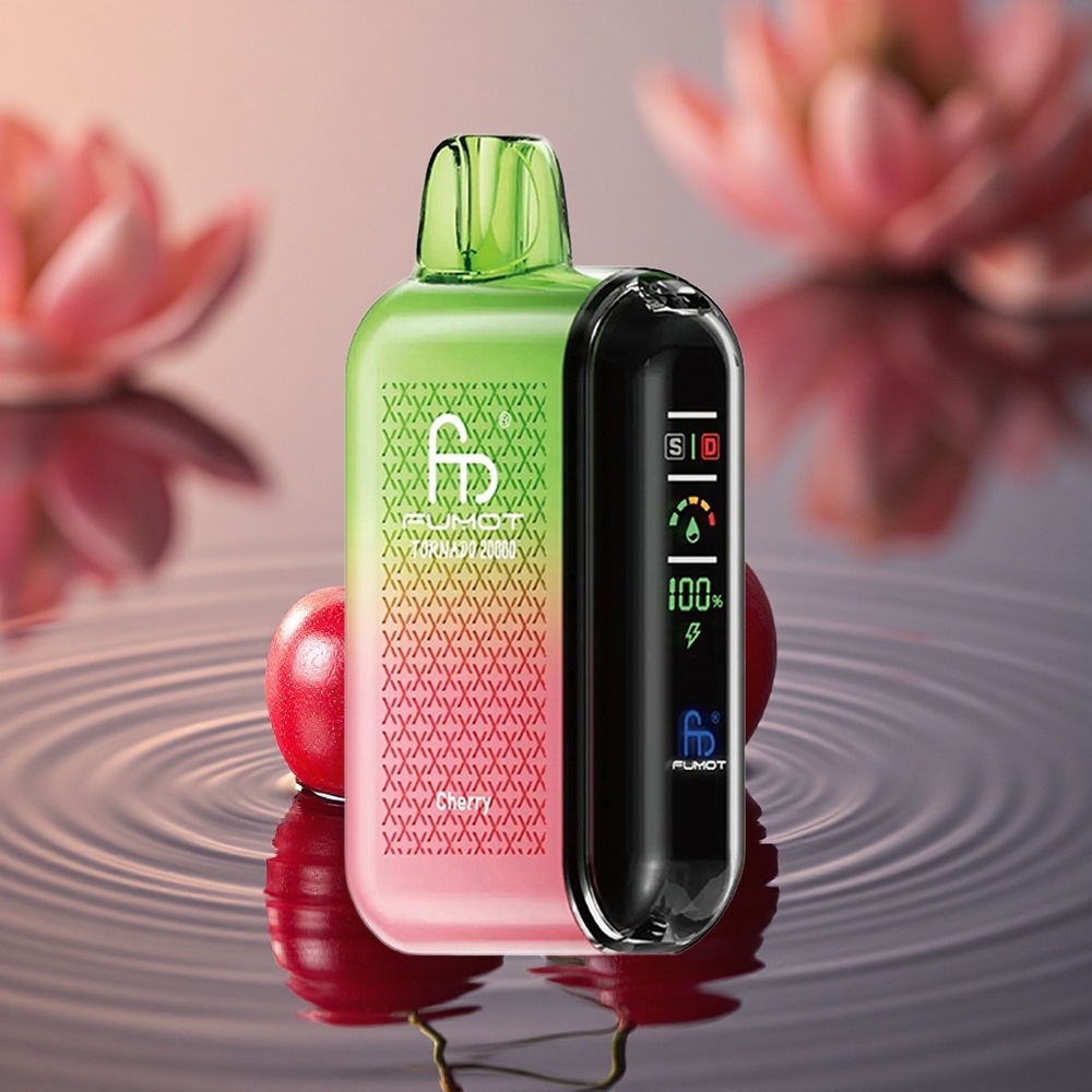 Fumot Tornado 20000 Puffs Cherry Dual Mesh Smart Display