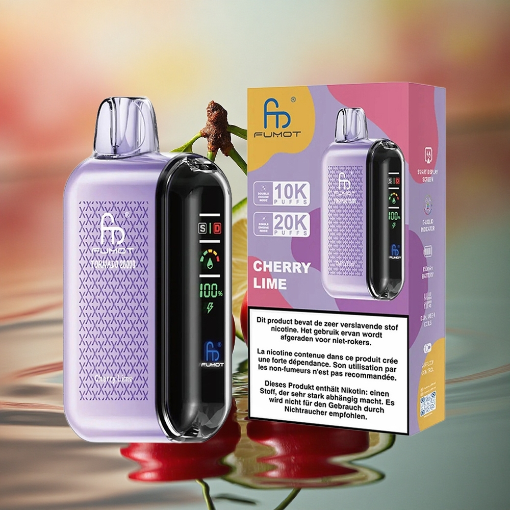Fumot Tornado 20000 Puffs Cherry Lime Dual Mesh