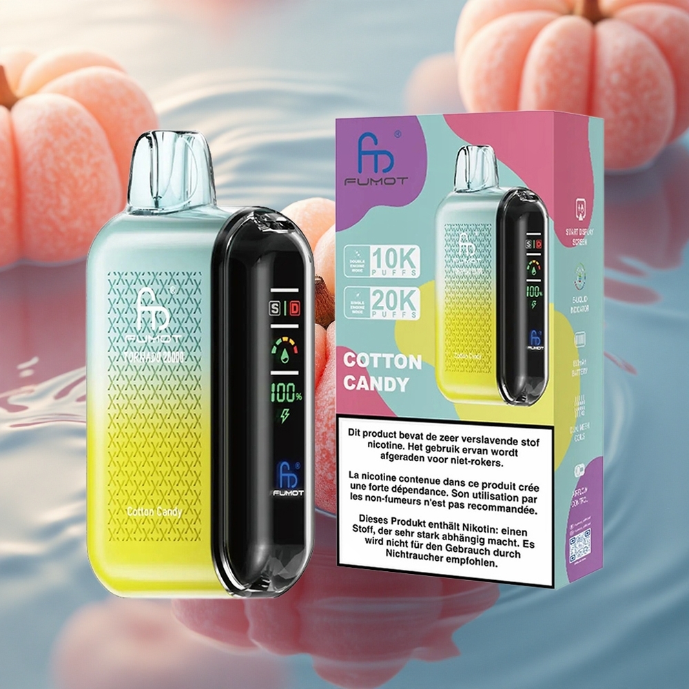 Fumot Tornado 20000 Puffs Cotton Candy Dual Mesh Airflow