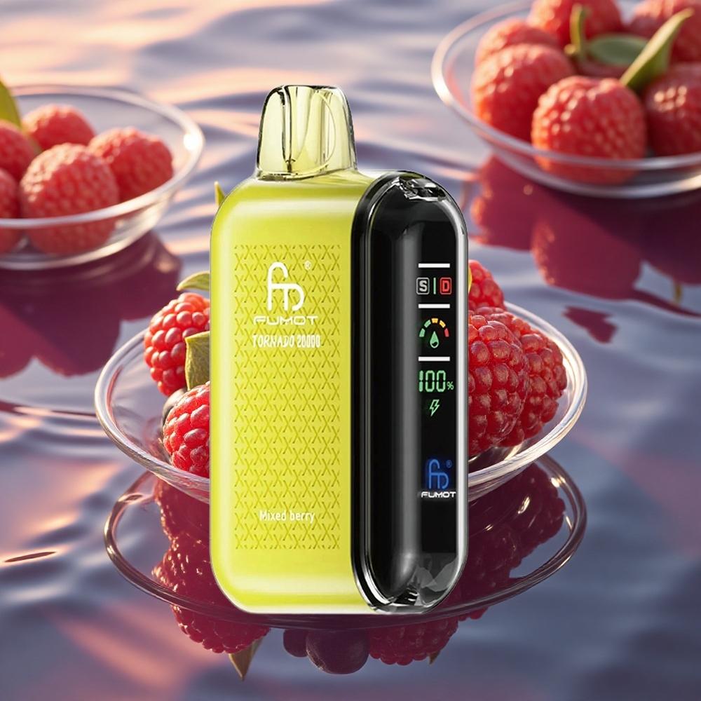 Fumot Tornado 20000 Puffs Mixed Berry Dual Mesh Display