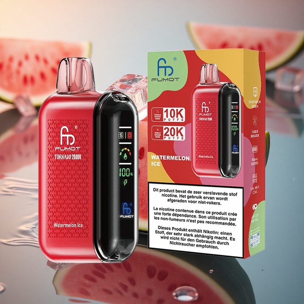 Fumot Tornado 20000 Puffs Watermelon Ice Dual Mesh