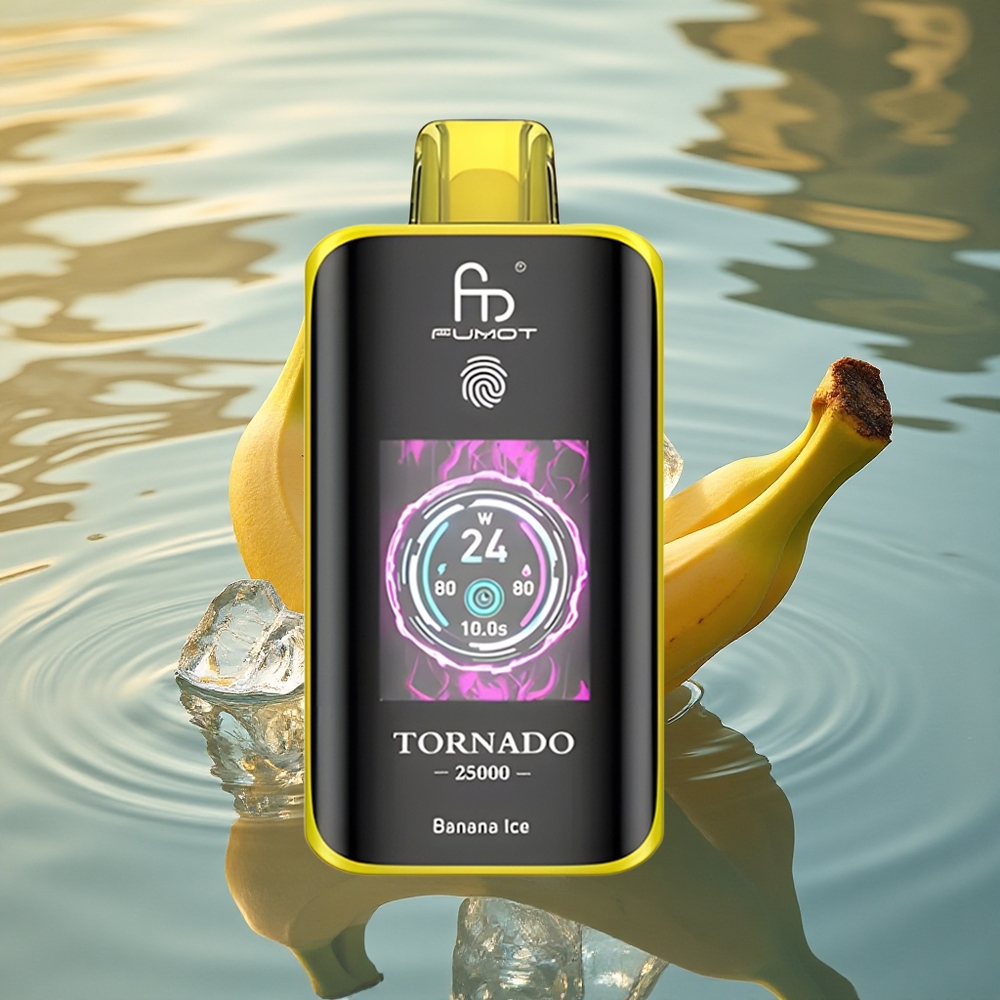 Fumot Tornado 25000 Puffs Banana Ice HD 700mAh 20ml Type-C