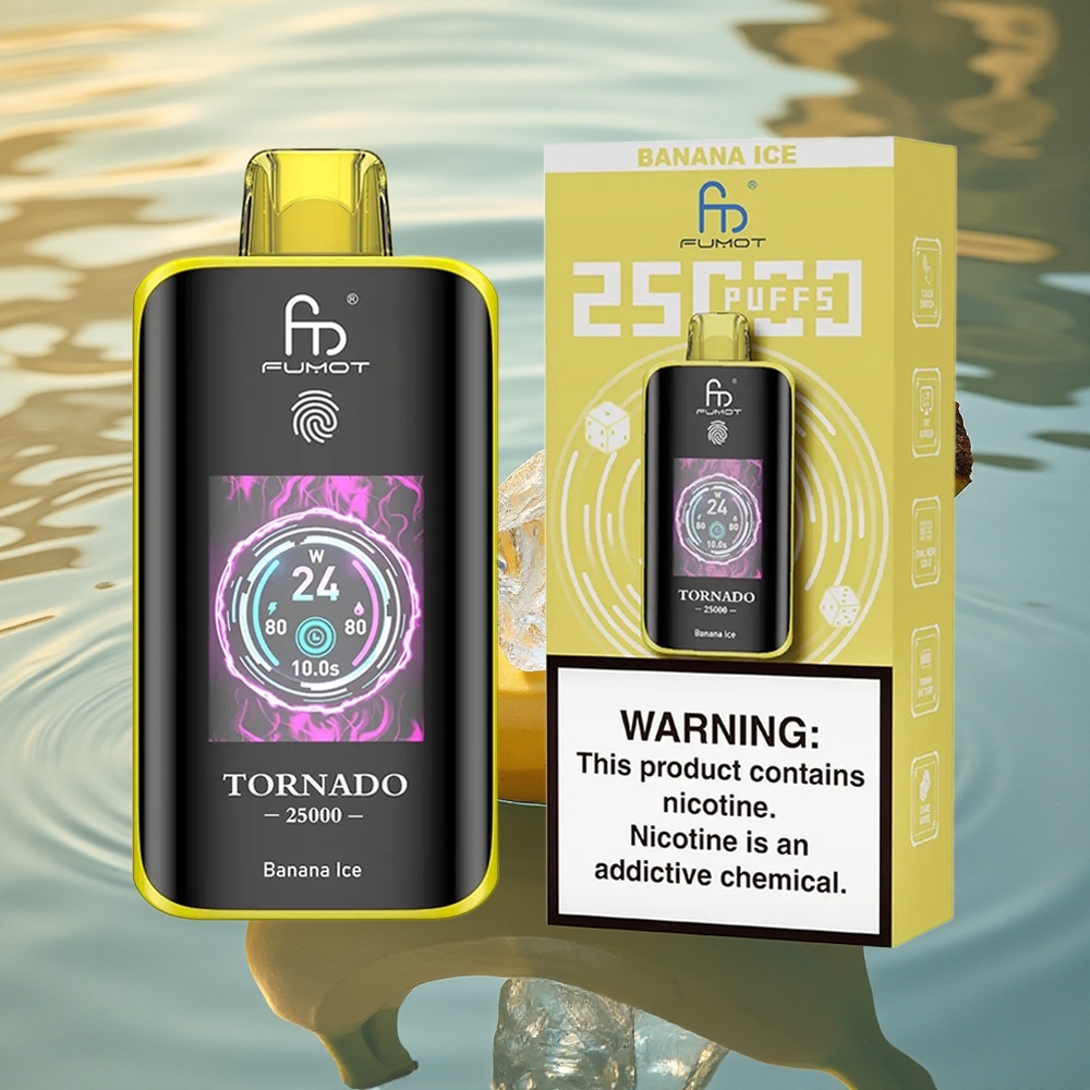 Fumot Tornado 25000 Puffs Banana Ice HD 700mAh 20ml Type-C