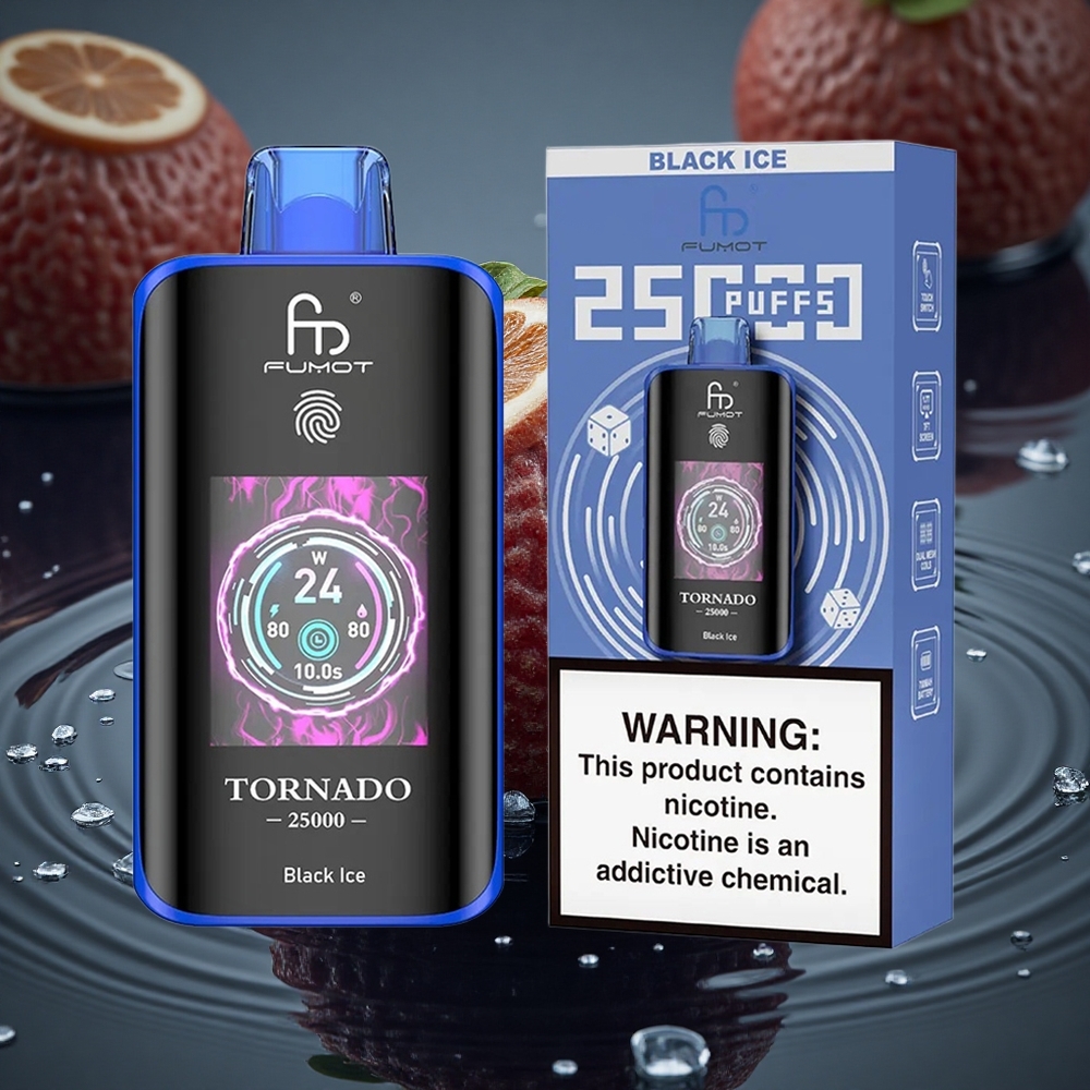 Fumot Tornado 25000 Puffs Black Ice HD 700mAh Type-C
