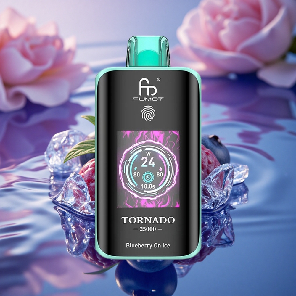 Fumot Tornado 25000 Puffs Blueberry On Ice HD with 700mAh & Type-C
