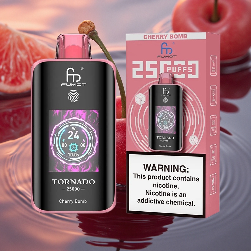 Fumot Tornado 25000 Puffs Cherry Blast HD 700mAh 20ml