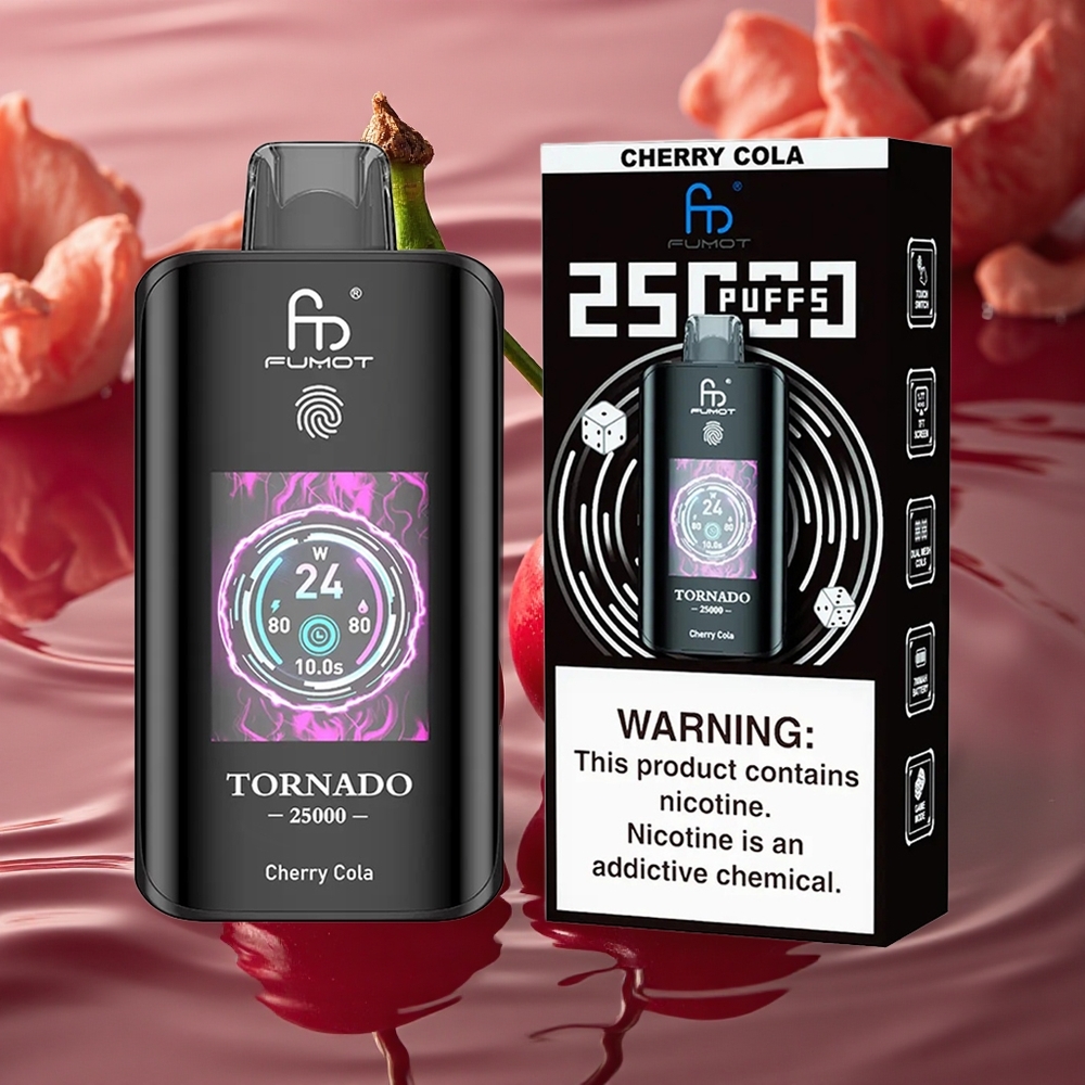 Fumot Tornado 25000 Puffs Cherry Cola HD 700mAh Type-C