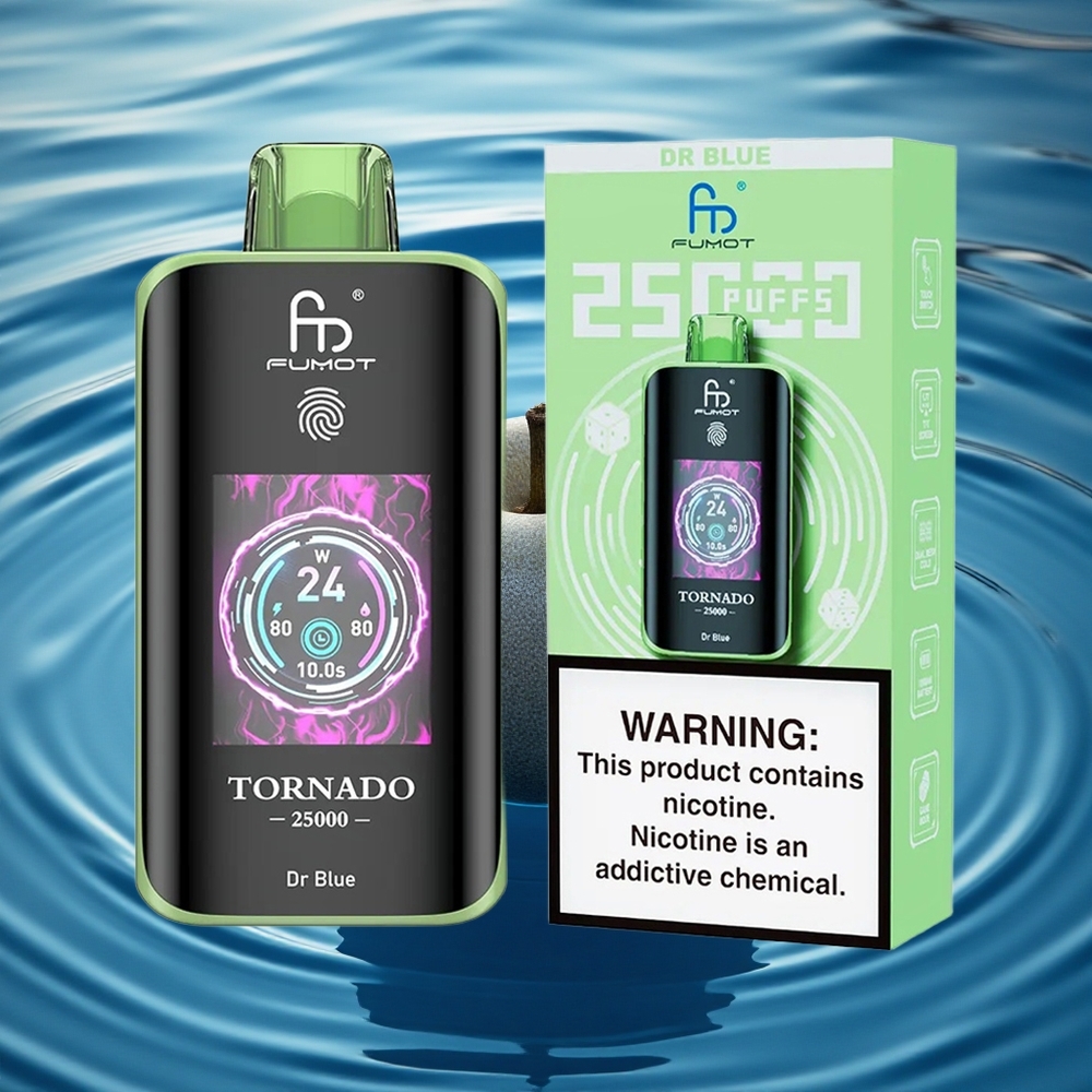 Fumot Tornado 25000 Puffs Dr Blue HD Rechargeable 20ml