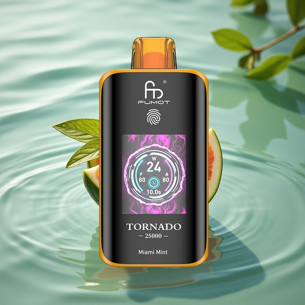 Fumot Tornado 25000 Puffs Miami Mint HD Screen 700mAh Type-C