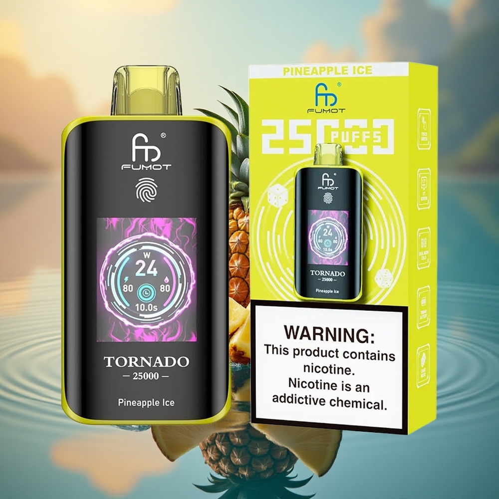 Fumot Tornado 25000 Puffs Pineapple Ice HD Rechargeable 20ml