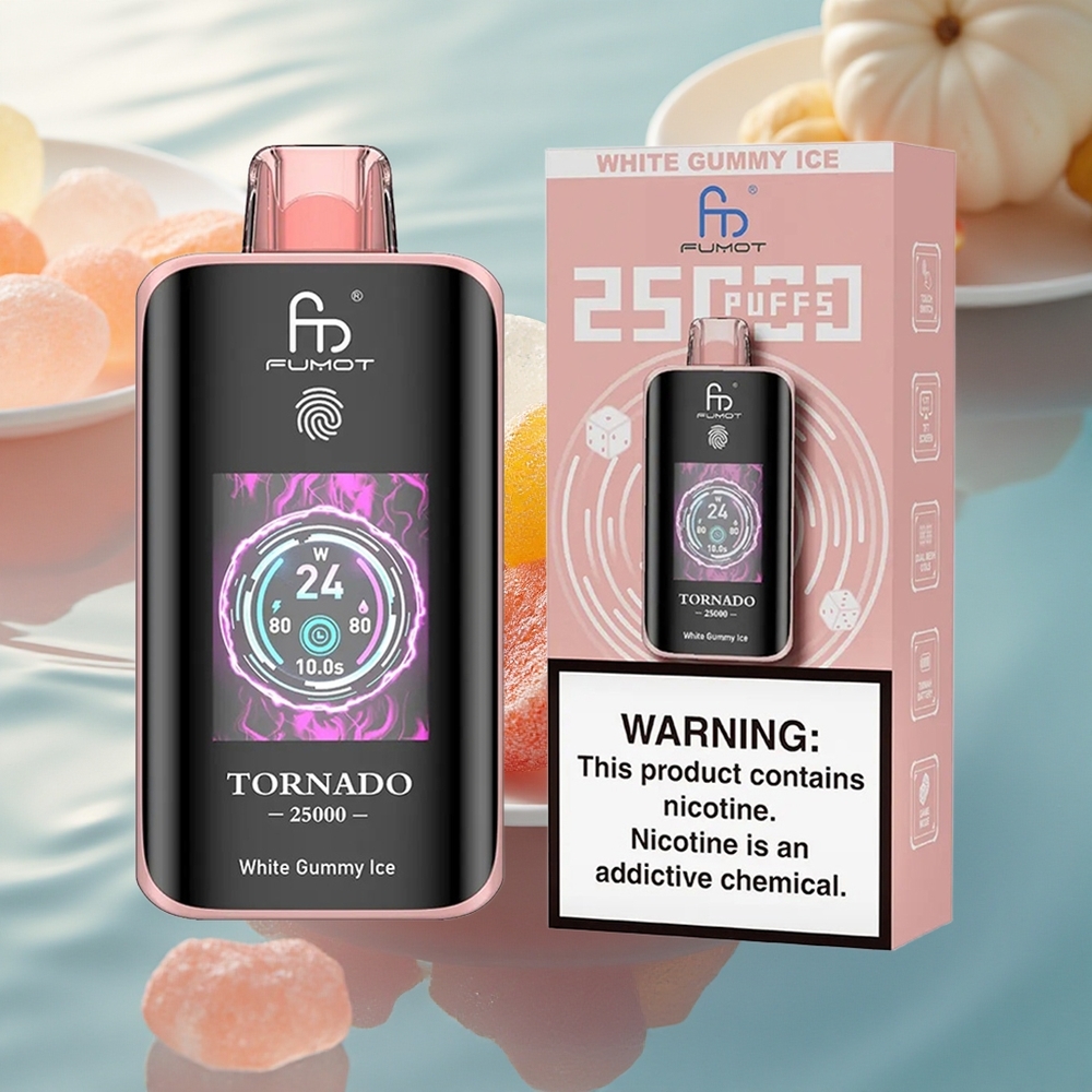 Fumot Tornado 25000 Puffs Snowy Chewy Frost HD 700mAh Type-C