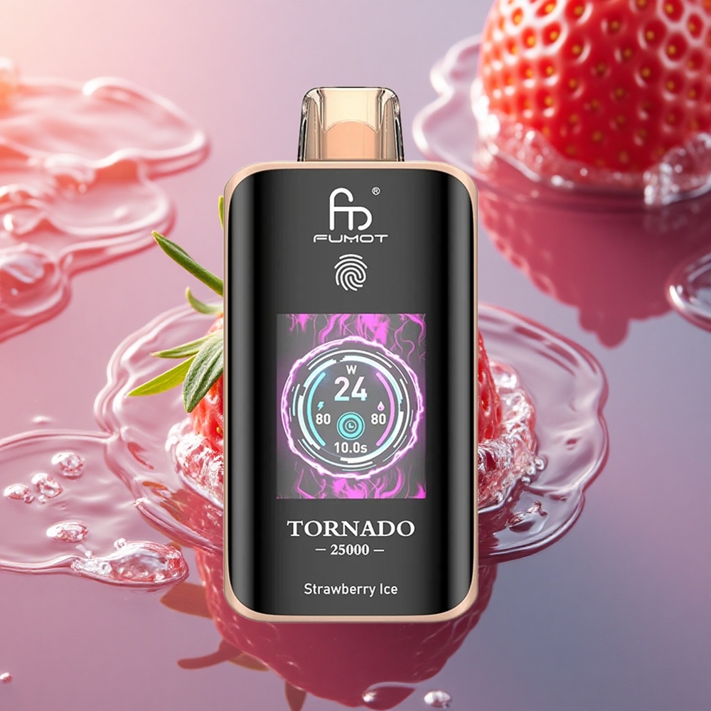 Fumot Tornado 25000 Puffs Strawberry Ice HD 700mAh Type-C