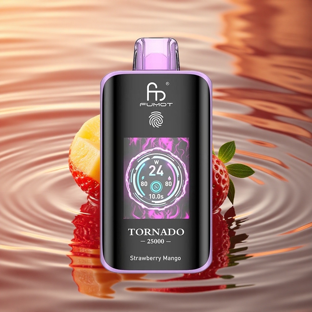 Fumot Tornado 25000 Puffs Strawberry Mango HD 20ml Rechargeable