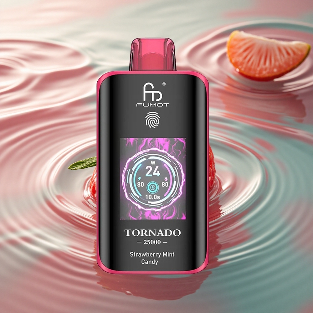 Fumot Tornado 25000 Puffs Strawberry Mint Candy HD 700mAh 20ml