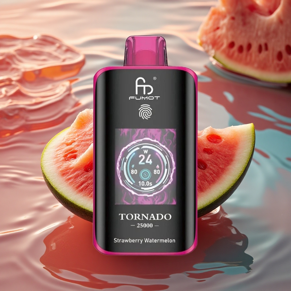 Fumot Tornado 25000 Puffs Strawberry Watermelon HD Rechargeable 20ml