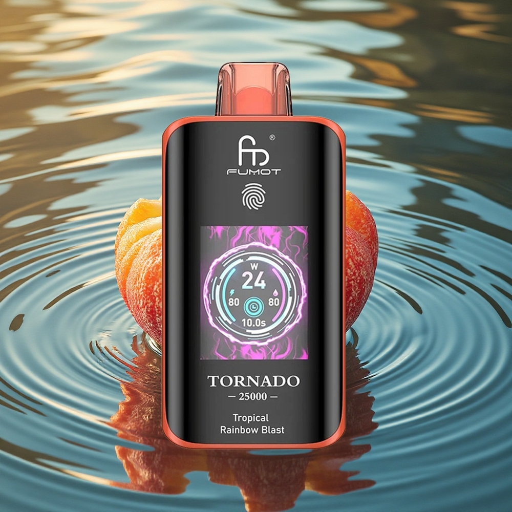 Fumot Tornado 25000 Puffs Tropical Rainbow Blast HD Rechargeable