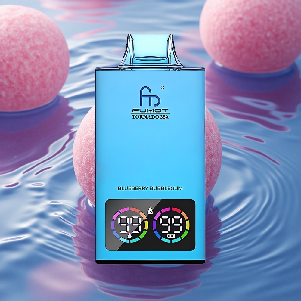 Fumot Tornado 35000 Puffs Blueberry Bubblegum Dual Mesh RGB