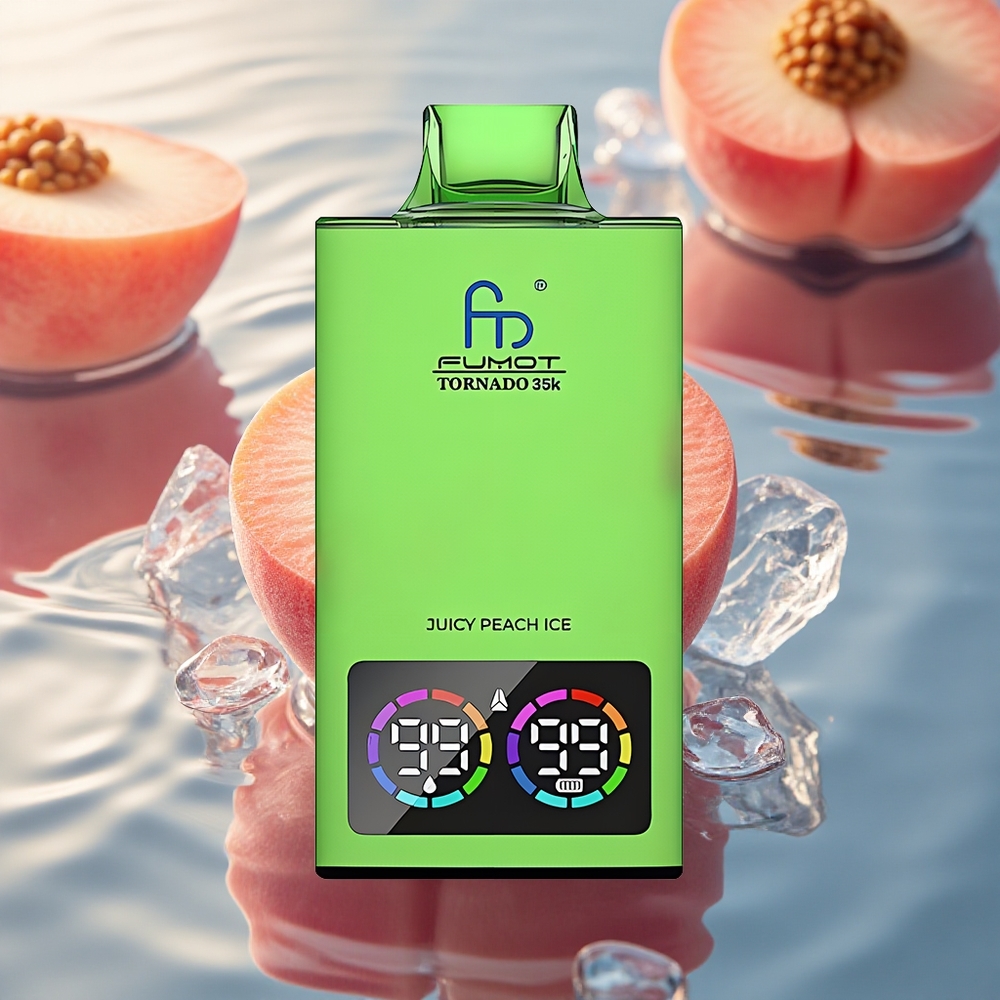 Fumot Tornado 35000 Puffs Juicy Peach Ice Dual Mesh RGB