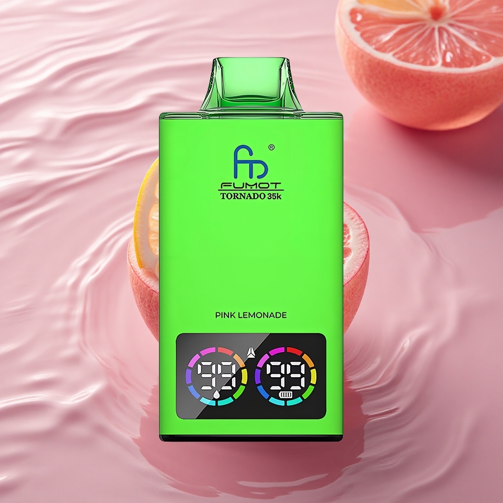 Fumot Tornado 35000 Puffs Pink Lemonade Dual Mesh RGB