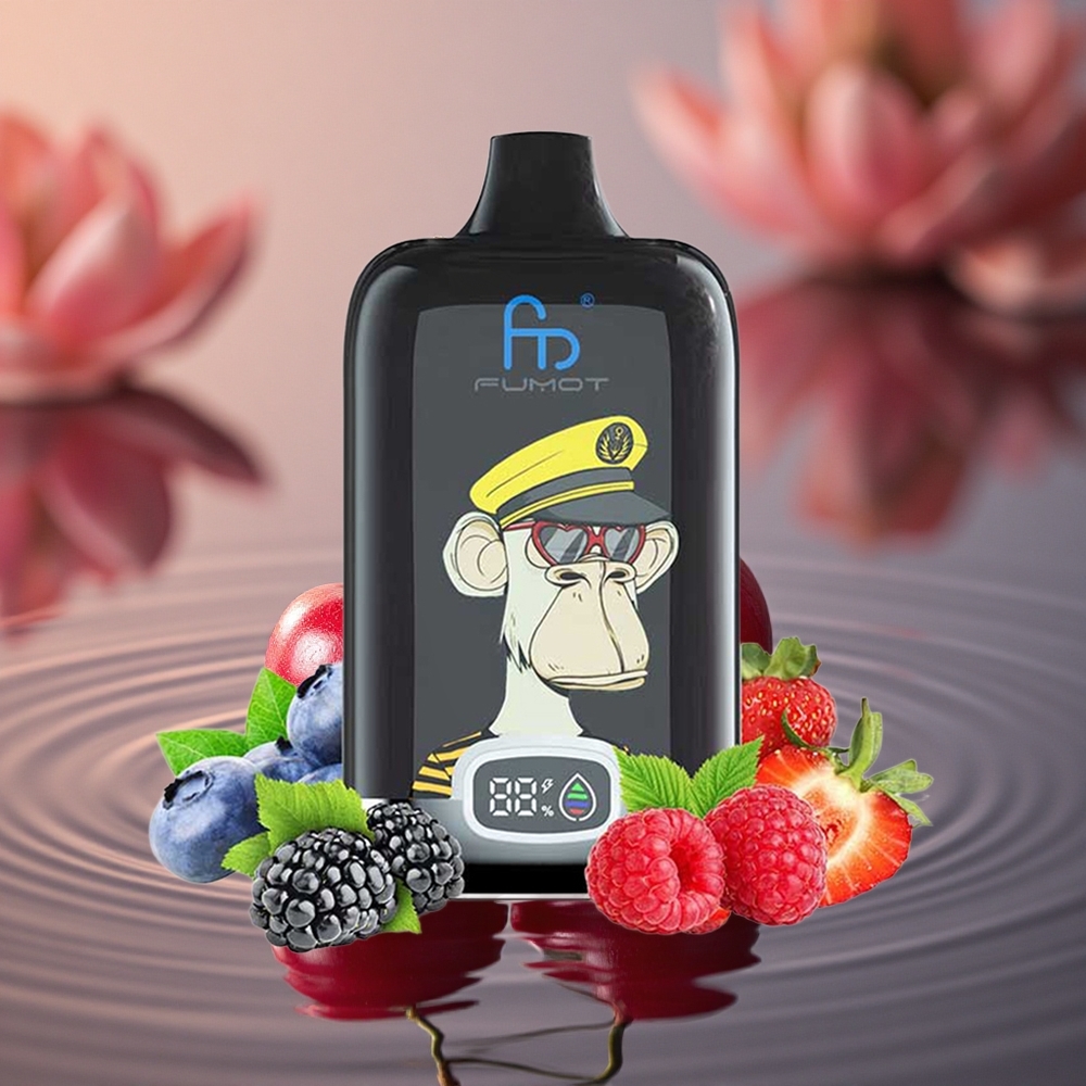 Fumot Tornado Digital Box 12000 Puffs Cherry Mesh Coil Digital Box Type-C