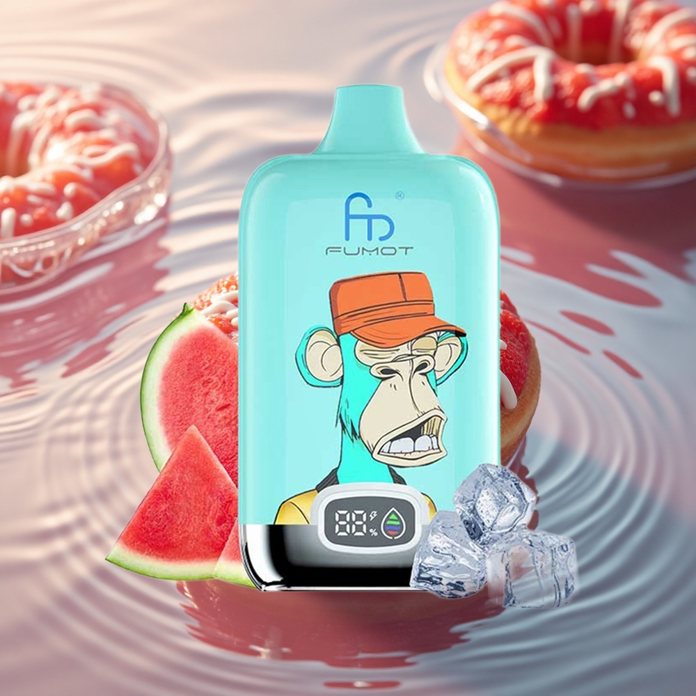 Fumot Tornado Digital Box 12000 Puffs Strawberry Donut Mesh 20ml