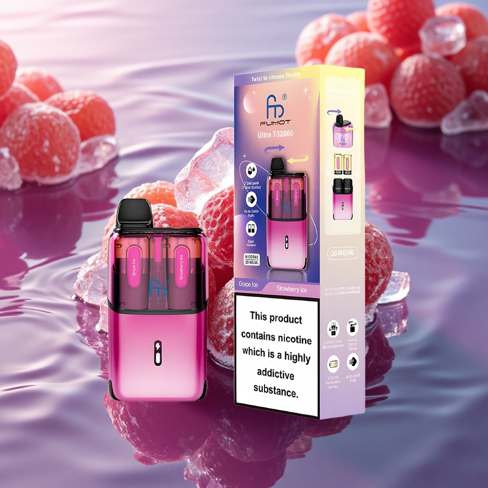 Fumot Ultra T32000 Puffs Grape Strawberry Ice 800mAh Mesh